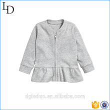 Baby cotton jacket long sleeve plain short coat for kids